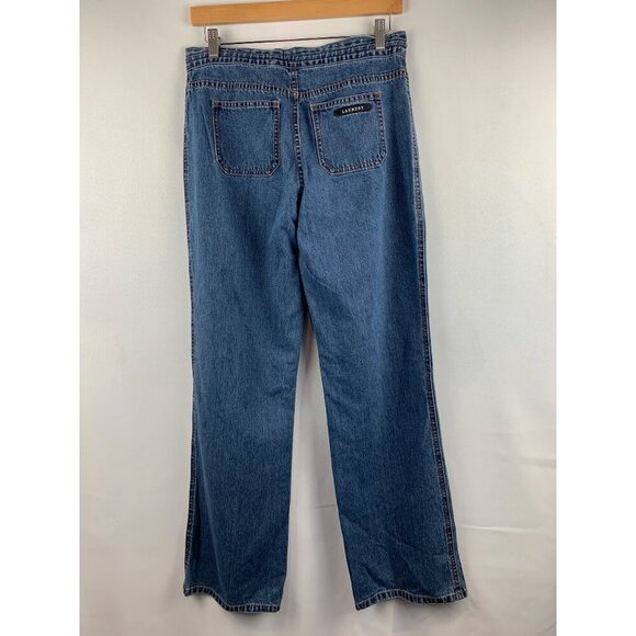 Laundry Women’s Light Blue Denim Jeans With Lace-Up Front Size M - Picture 2 of 5